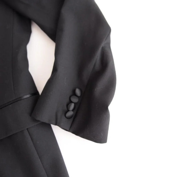 Stafford Black 100% Wool Tuxedo Set  Size 42L- 38 Waist - Picture 16 of 16